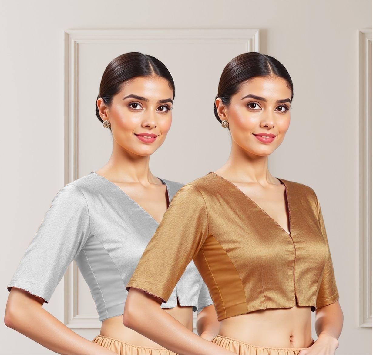 Gold/SIlver ComfyFlex Tissue Blouse