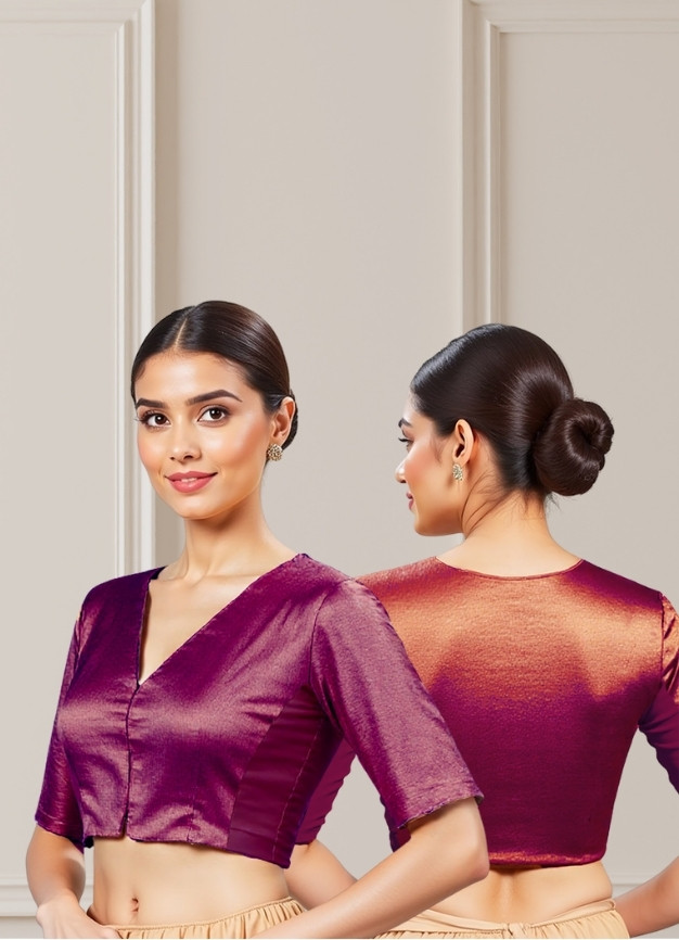 FlexiKaari™ V Neck Tissue Blouse