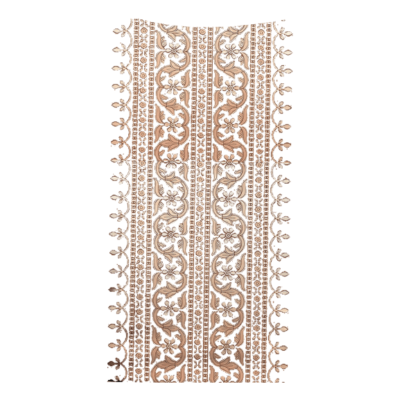 cream delicate border vertical back