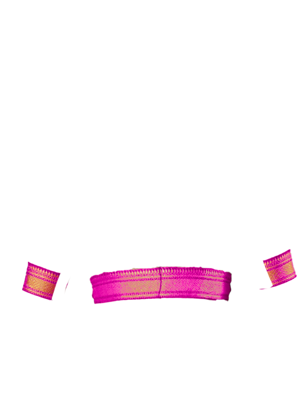 dark pink broad zari border front