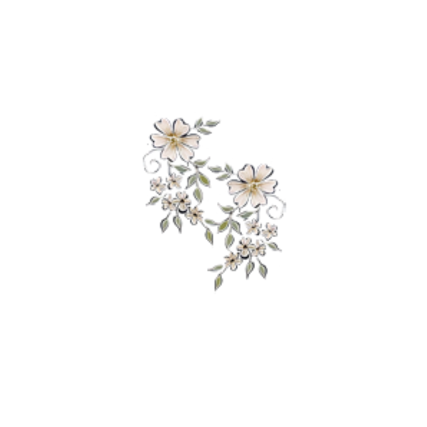 flowery design white sleeve right