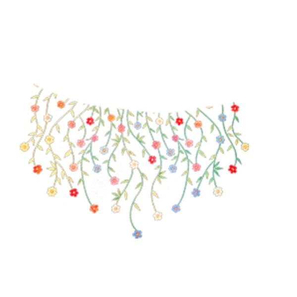 hanging dainty flower back