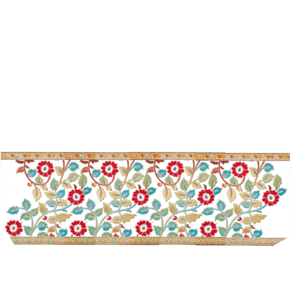 kalamkari border bright vertical sleeve left