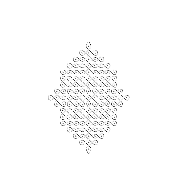kolam design white back