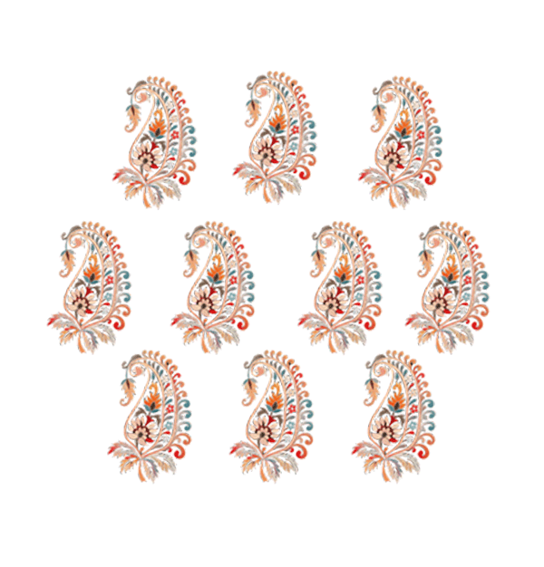 Peach Paisley Butta Back
