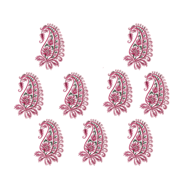 Pink Paisley Butta Front