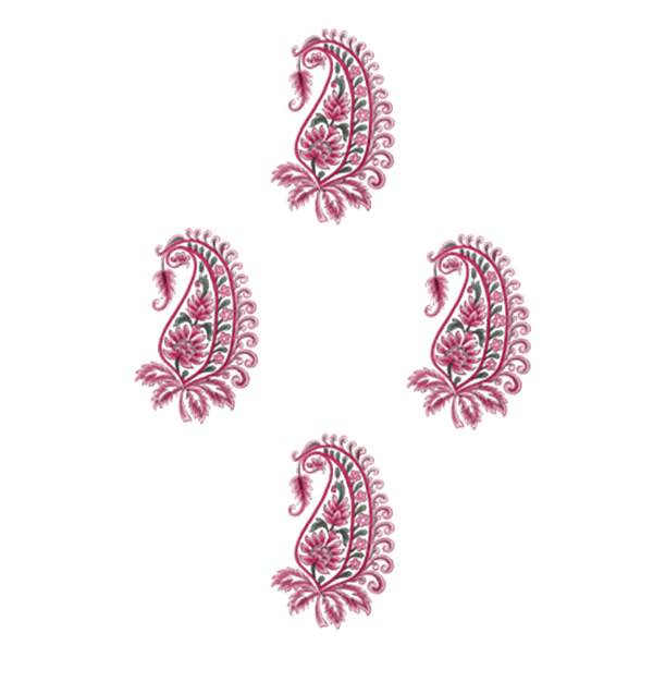 Pink Paisley Butta Sleeve Left