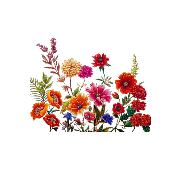 wild flowers red back