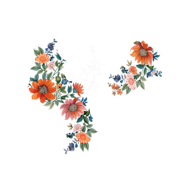 OrangePinkFlorals Front