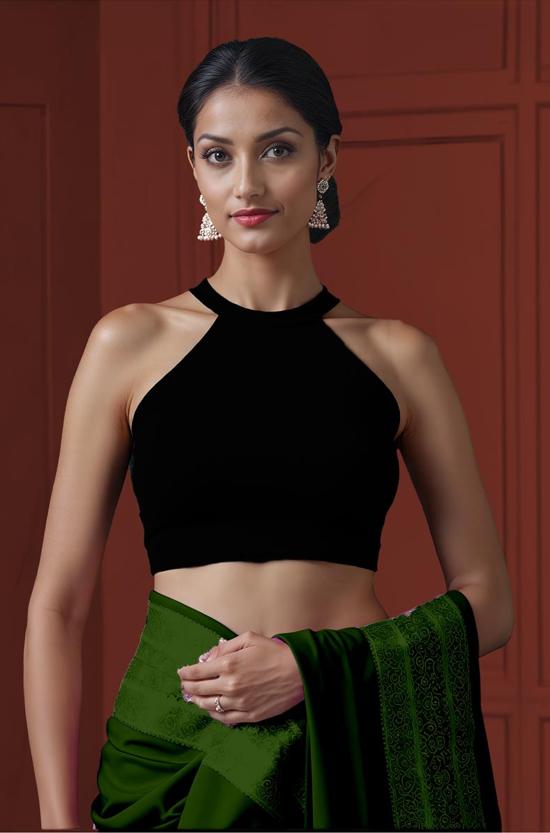 Halter Neck Reversible Stretchable Blouse