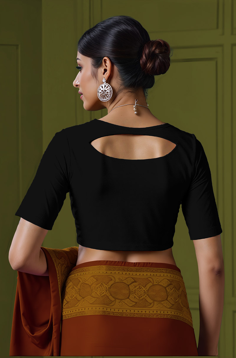Back Cut Out Reversible Blouse