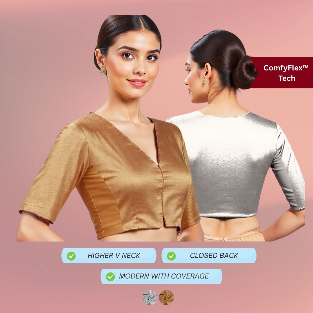 Gold/SIlver ComfyFlex Tissue Blouse