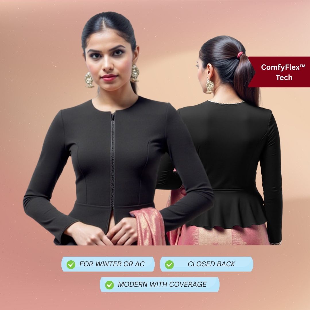 AC Saree Peplum blouse/jacket