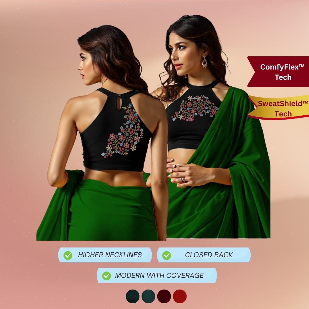 Halter Neck Reversible Stretchable Blouse