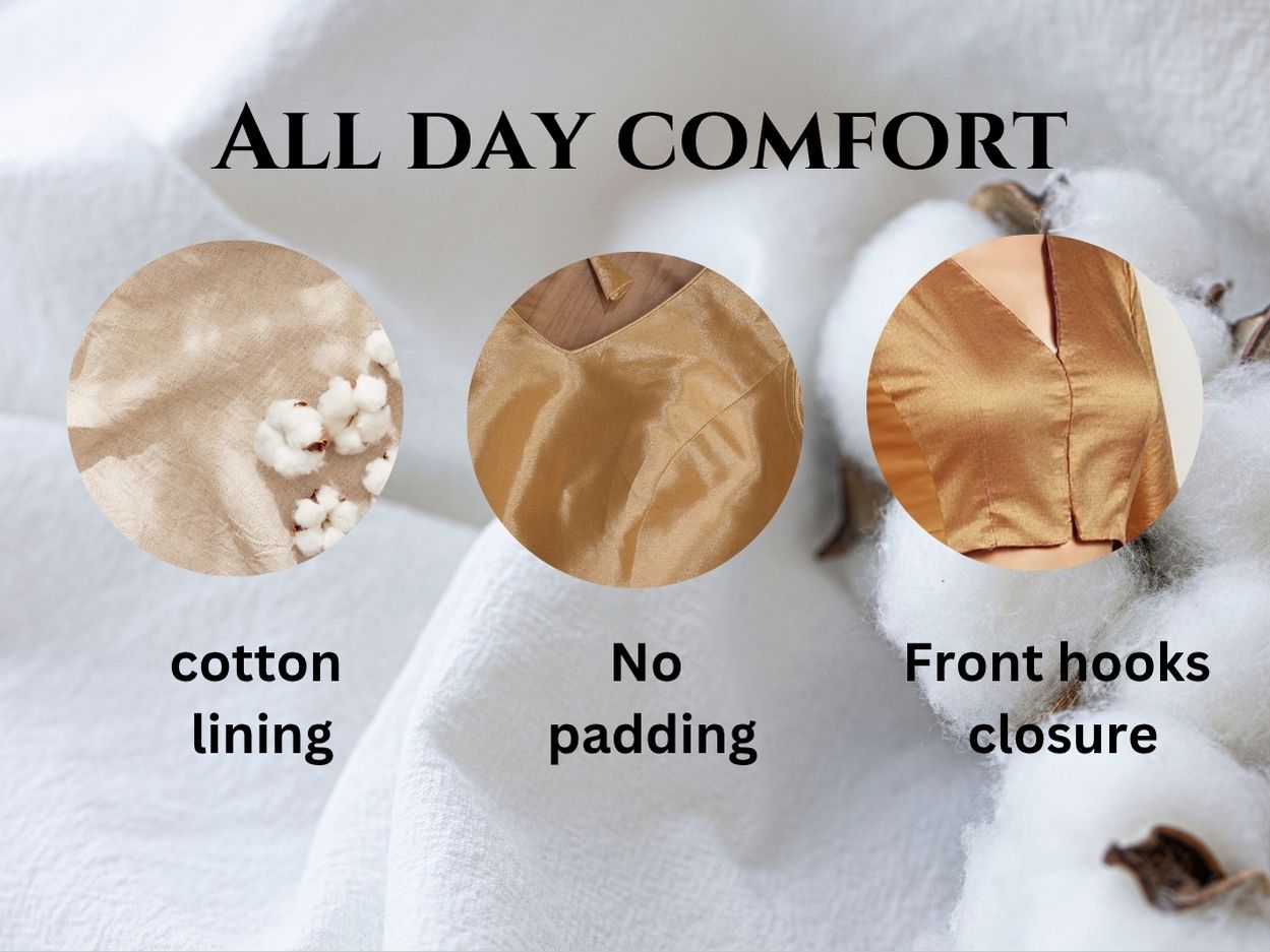 100% cotton lining for all day comfort